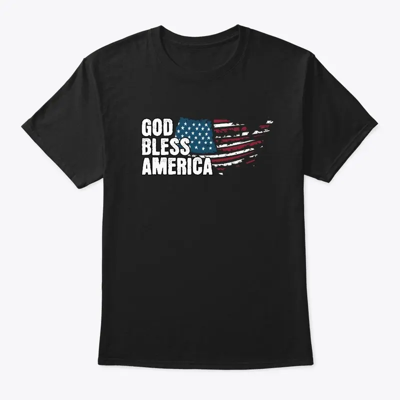 God Bless America Fourth of July Tee